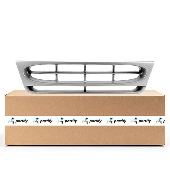 0-2002 Ford E-150 Econoline/Econoline Club Wagon/E-250 Econoline/E-350 Econoline/E-350 Econoline Club Wagon/E-350 Super Duty CAPA Certified Grille Argent & Bright Assembly - FO1200337-Partify-Painted-Replacement-Body-Parts