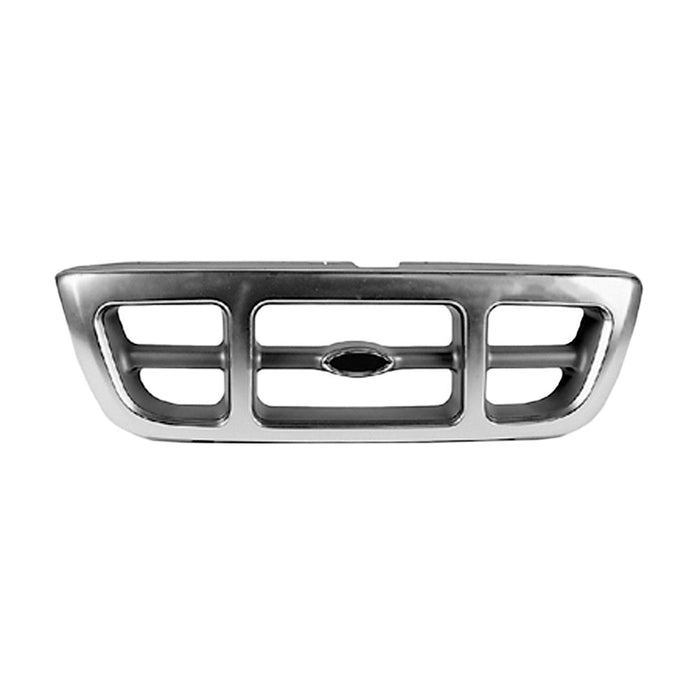 1998-2000 Ford Ranger XLT Grille Bright Assembly 4WD - FO1200341-Partify-Painted-Replacement-Body-Parts