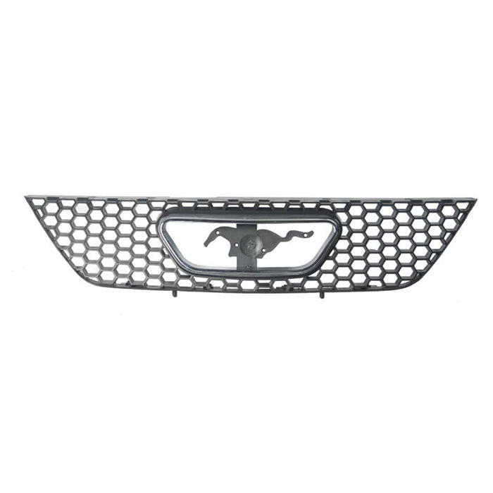 1999-2004 Ford Mustang Base/GT/GT Base/GT Equipado Grille Matte Black W/Bright Frame Assembly - FO1200357-Partify-Painted-Replacement-Body-Parts