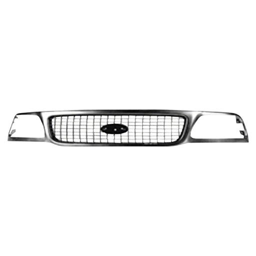 1999 Ford Expedition XLT Grille Bright & Charcoal Assembly - FO1200377-Partify-Painted-Replacement-Body-Parts
