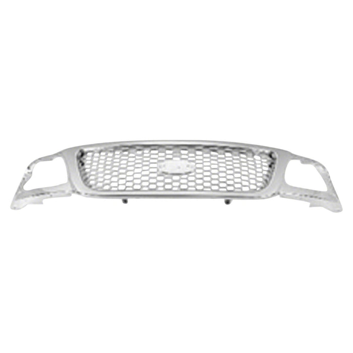 1999-2004 Ford F-150/F-150 Heritage Grille Honeycomb All Chrome Assembly - FO1200407-Partify-Painted-Replacement-Body-Parts
