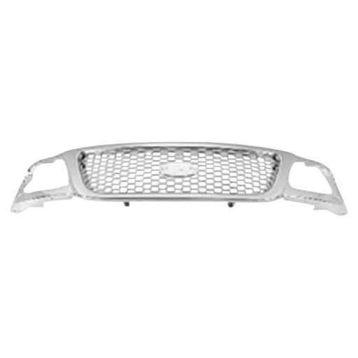 1999-2004 Ford F-150/F-150 Heritage Grille Honeycomb All Chrome Assembly - FO1200407-Partify-Painted-Replacement-Body-Parts