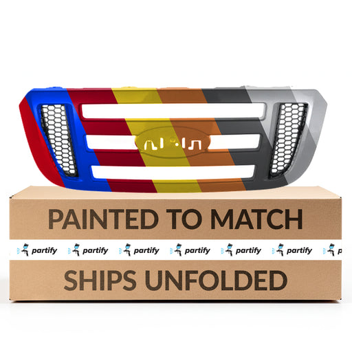 2006-2011 Ford Ranger Pickup 2WD Grille Black With Black Inner Exclude Stx Model - FO1200481-Partify-Painted-Replacement-Body-Parts