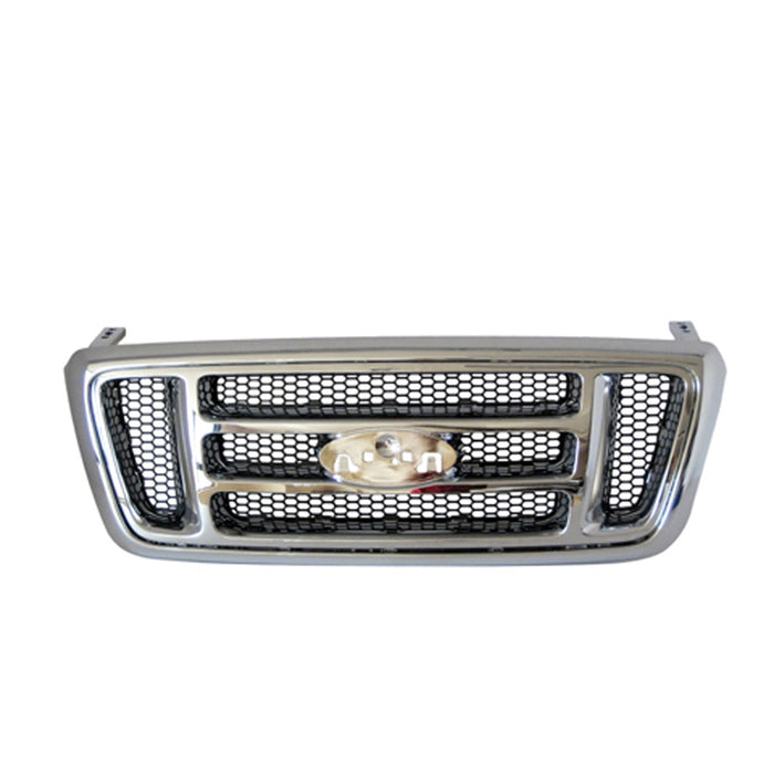 2007-2008 Ford F-150 XLT Grille W/Chrome Pkg Assembly - FO1200519-Partify-Painted-Replacement-Body-Parts