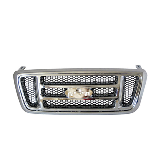 2007-2008 Ford F-150 XLT Grille W/Chrome Pkg Assembly - FO1200519-Partify-Painted-Replacement-Body-Parts