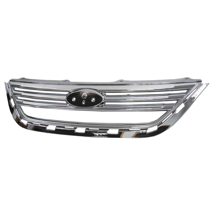 2011-2013 Ford Fiesta Grille Chrome Assembly Sedan - FO1200532-Partify-Painted-Replacement-Body-Parts