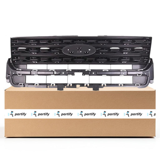 2016-2017 Ford Explorer Sport CAPA Certified Grille Absolute Black Assembly - FO1200580-Partify-Painted-Replacement-Body-Parts