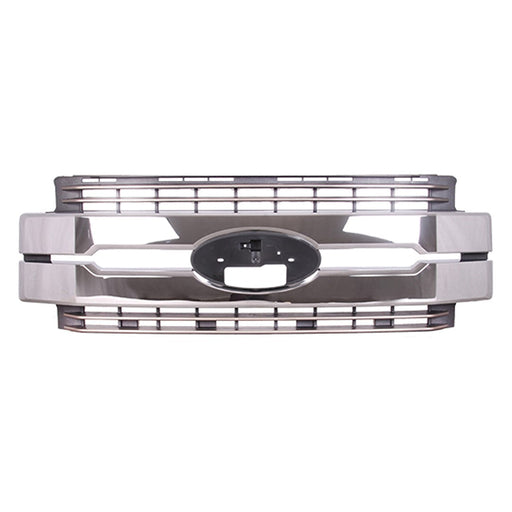 2017-2019 Ford F-250 Super Duty/F-350 Super Duty Lariat Grille Chrome Grille Assembly - FO1200601-Partify-Painted-Replacement-Body-Parts