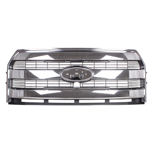 2015-2017 Ford F-150 Grille W/Front View Camera Body Clr Sur/Acct Clr Insert Assembly Crew Cab Pickup/Extended Cab Pickup - FO1200610-Partify-Painted-Replacement-Body-Parts