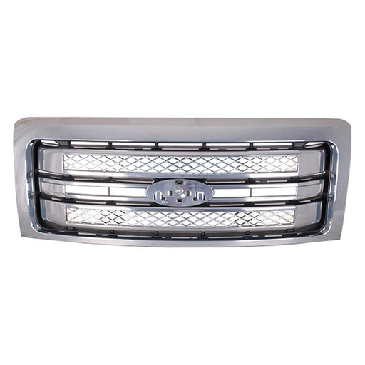2013-2014 Ford F-150 Grille Platinum Assembly - FO1200631-Partify-Painted-Replacement-Body-Parts