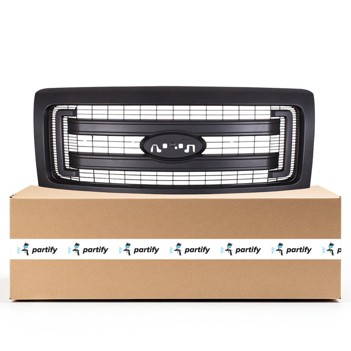 2013-2014 Ford F-150 XL CAPA Certified Grille Assembly - FO1200632-Partify-Painted-Replacement-Body-Parts