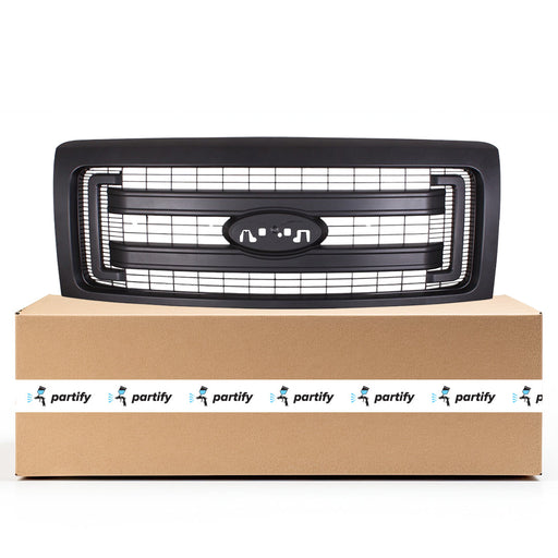 2013-2014 Ford F-150 XL CAPA Certified Grille Assembly - FO1200632-Partify-Painted-Replacement-Body-Parts