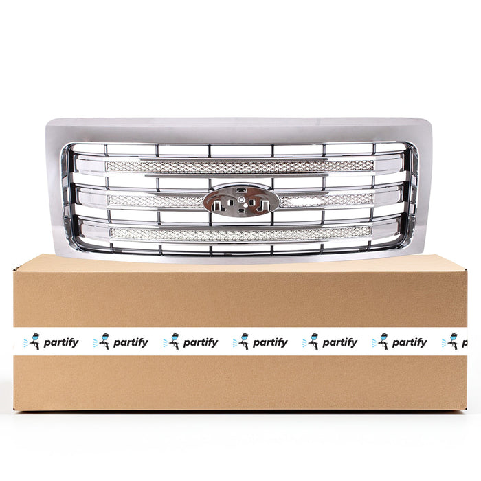 2013-2014 Ford F-150 King Ranch CAPA Certified Grille Assembly - FO1200639-Partify-Painted-Replacement-Body-Parts