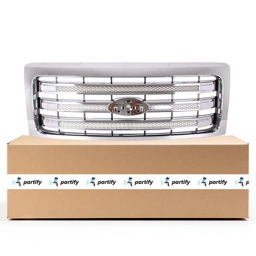 2013-2014 Ford F-150 King Ranch CAPA Certified Grille Assembly - FO1200639-Partify-Painted-Replacement-Body-Parts