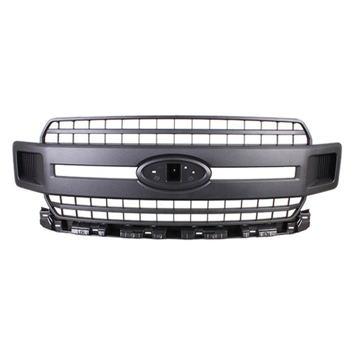 2018-2020 Ford F-150 XL Grille Matte Black Assembly - FO1200650-Partify-Painted-Replacement-Body-Parts