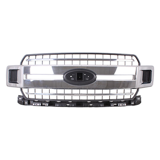 2018-2020 Ford F-150 XLT Grille W/O Chrome Pkg W/O Sport Pkg Assembly - FO1200651-Partify-Painted-Replacement-Body-Parts