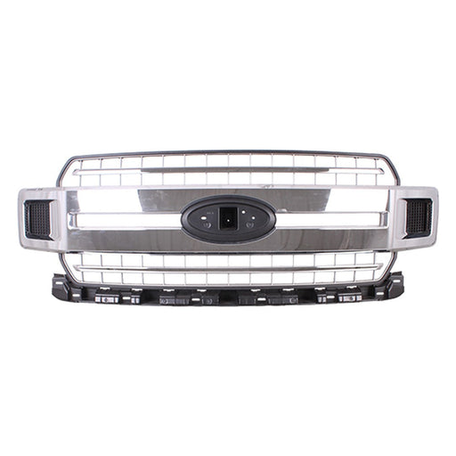 2018-2020 Ford F-150 XLT Grille W/Chrome Pkg Assembly - FO1200652-Partify-Painted-Replacement-Body-Parts