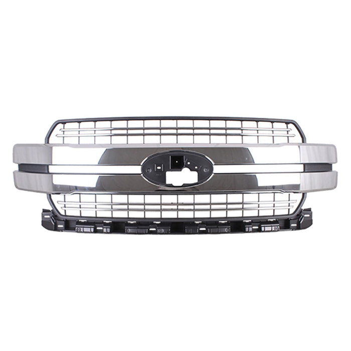 2018-2020 Ford F-150 Lariat Grille W/O Chrome Pkg Assembly - FO1200654-Partify-Painted-Replacement-Body-Parts