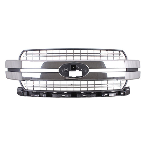 2018-2020 Ford F-150 Lariat Grille W/O Chrome Pkg Assembly - FO1200654-Partify-Painted-Replacement-Body-Parts