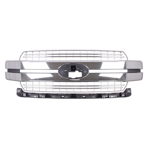 2018-2020 Ford F-150 Lariat Grille W/Chrome Pkg Assembly - FO1200655-Partify-Painted-Replacement-Body-Parts