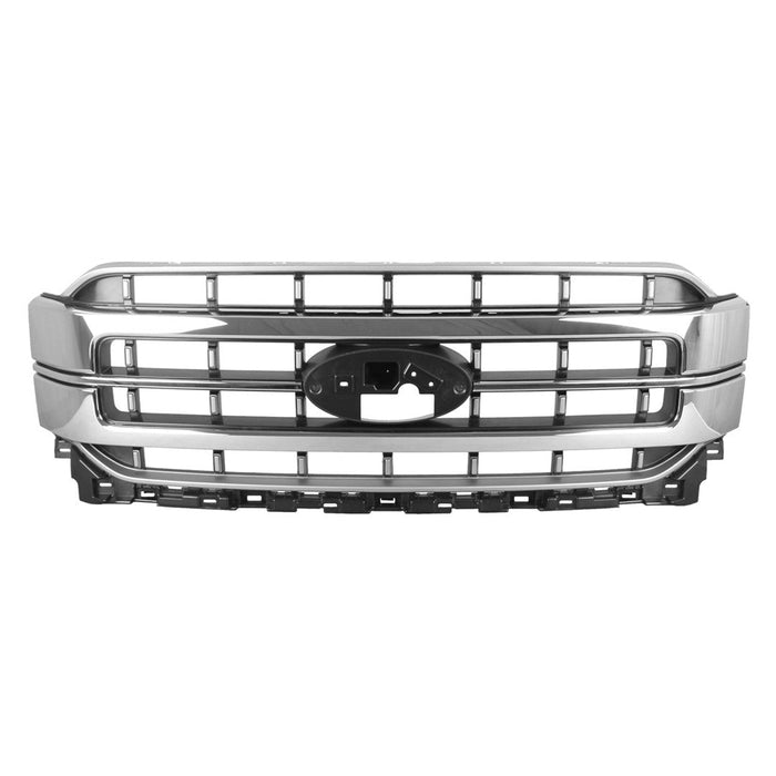 2021-2023 Ford F-150 Lariat Grille W/Chrome Pkg Assembly - FO1200676-Partify-Painted-Replacement-Body-Parts