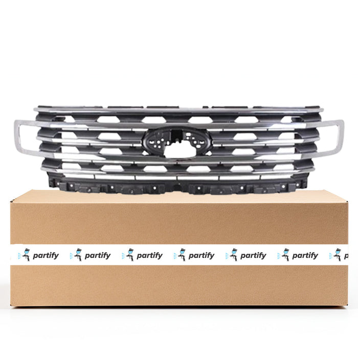 2020-2023 Ford Expedition Max XLT/XLT CAPA Certified Grille W/O Front View Camera Assembly - FO1200686-Partify-Painted-Replacement-Body-Parts