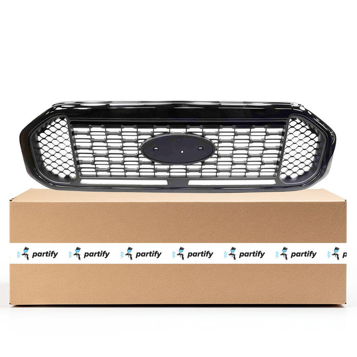 2019-2020 Ford Ranger XLT CAPA Certified Grille W/O Tremor Off-Road Pkg W/Black Appearance Pkg Assembly - FO1200699-Partify-Painted-Replacement-Body-Parts