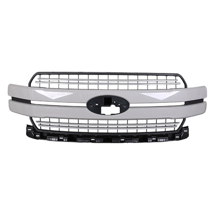 2018-2020 Ford F-150 Lariat Grille W/Chrome Pkg W/Sport Pkg Assembly - FO1200703-Partify-Painted-Replacement-Body-Parts