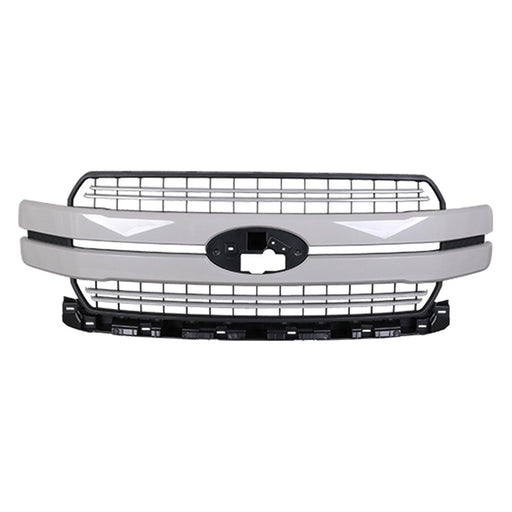 2018-2020 Ford F-150 Lariat Grille W/Chrome Pkg W/Sport Pkg Assembly - FO1200703-Partify-Painted-Replacement-Body-Parts