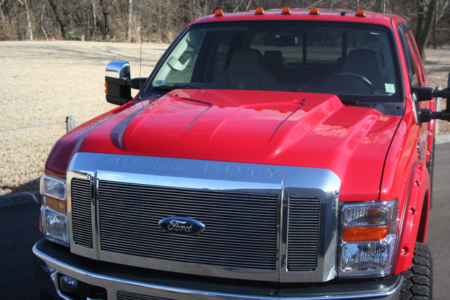 2008 Ford F-250 Super Duty/F-350 Super Duty CAPA Certified Hood Custom Cowl Induction CAPA Certified Hood - FO1230269C-Partify-Painted-Replacement-Body-Parts