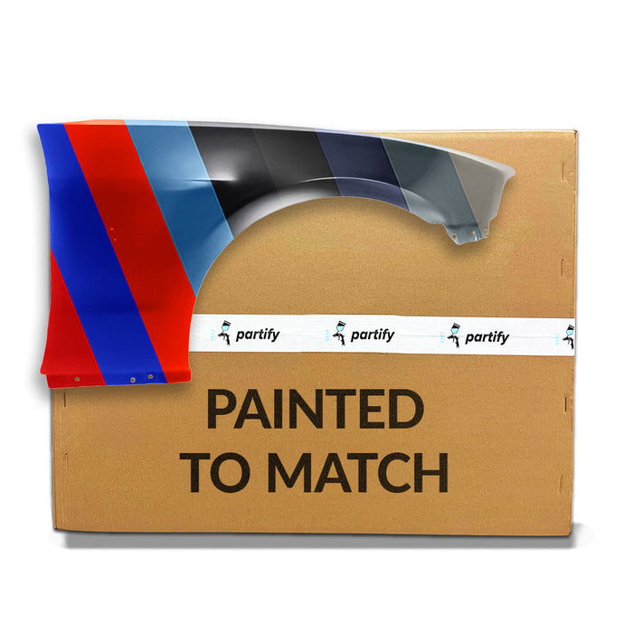 2002-2004 Ford Explorer Eddie Bauer/Limited/NBX/XLS/XLS Sport/XLT/XLT Sport Front CAPA Certified Passenger Side Fender W/Wheel Opening Molding W/Side Repeater Lamp Aluminum - FO1241218-Partify-Painted-Replacement-Body-Parts