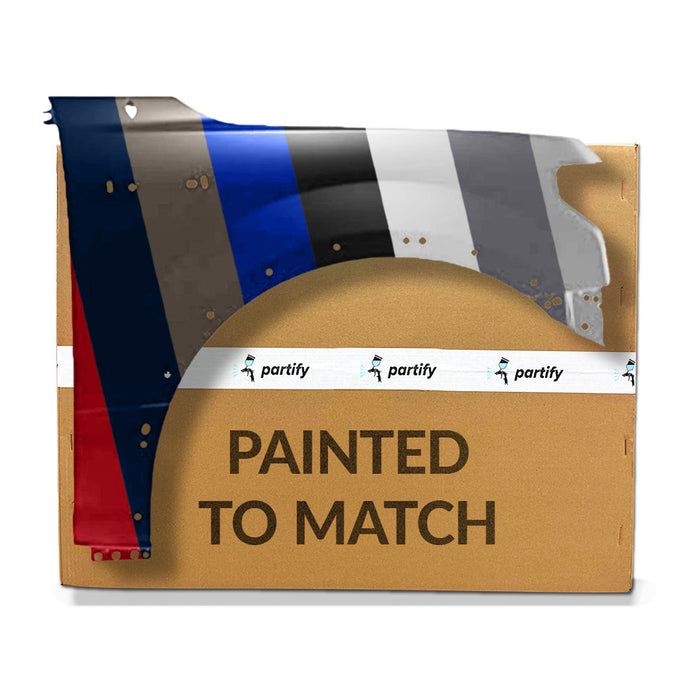 2015-2020 Ford F-150 Front CAPA Certified Passenger Side Fender W/Wheel Opening Moulding W/O Active Park Assist Steel - FO1241309-Partify-Painted-Replacement-Body-Parts