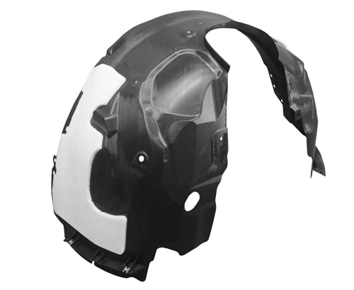 2015-2018 Ford Edge Passenger Side Fender Liner W/Aero Pack W/O Auxiliary Heater - FO1249193-Partify-Painted-Replacement-Body-Parts