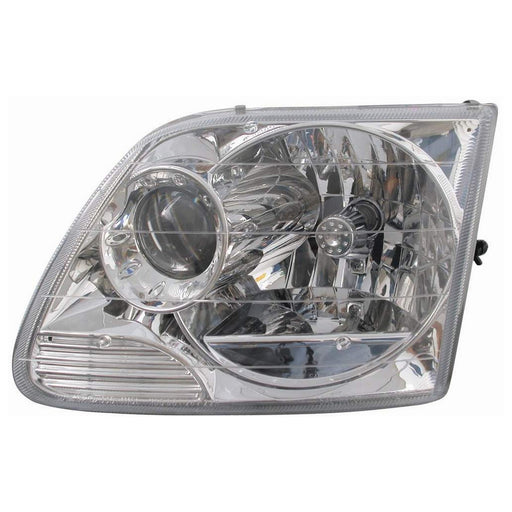 Ford Expedition/F-150/F-150 Heritage Harley-Davidson Edition/King Ranch/Lariat/XL/XLT/XL/XLT Headlight Set Projector Design Chrome Finish W/O Park/Signal Lamp Performance Set - FO2505112