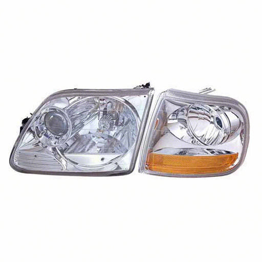 Ford Expedition/F-150/F-150 Heritage Lariat/XL/XLT/XL/XLT Headlight Set W/Park Lamp Chrome Performance Set - FO2505150