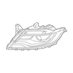 Passenger Side Headlight Lens Housing image