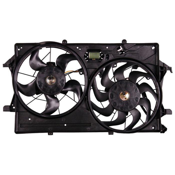 2003-2004 Ford Focus Engine Cooling Fan Assembly W/Air Conditioning - FO3115153-Partify-Painted-Replacement-Body-Parts