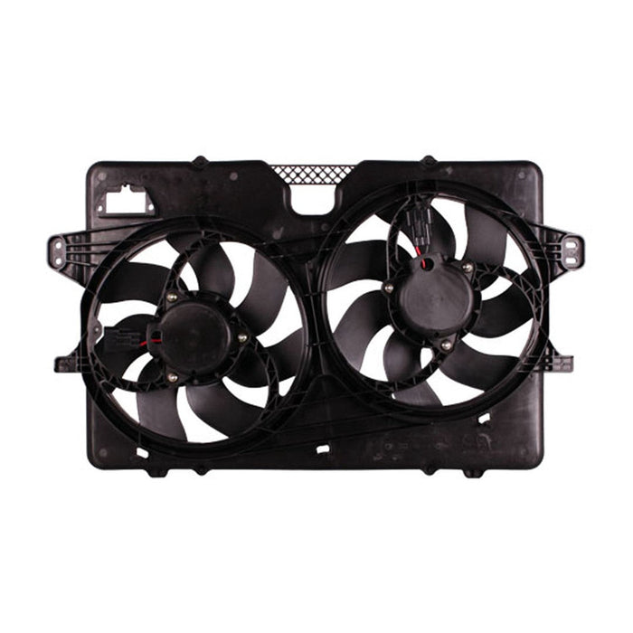 2008-2012 Ford Escape Limited/Limited Plus/XLS/XLT/Mercury Mariner Base/Premier Engine Cooling Fan Assembly 2 Pin Plug Dual Fan Module 3L V6 - FO3115182-Partify-Painted-Replacement-Body-Parts