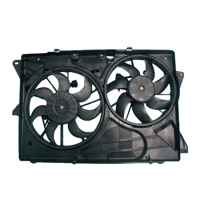 2010-2012 Ford Explorer/Flex/Lincoln MKT Engine Cooling Fan Assembly W/O Controller 2L L4 Turbocharged/3.5L V6/3.5L V6 Turbocharged/3.7L V6 - FO3115187-Partify-Painted-Replacement-Body-Parts
