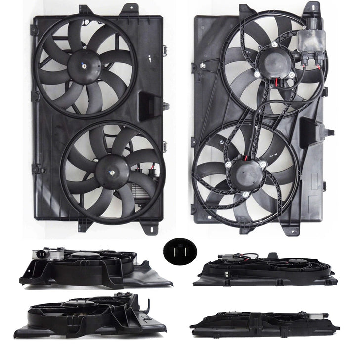2009-2014 Ford Edge/Lincoln MKX Engine Cooling Fan Assembly W/Towing Pkg From 5-5-09 - FO3115190-Partify-Painted-Replacement-Body-Parts