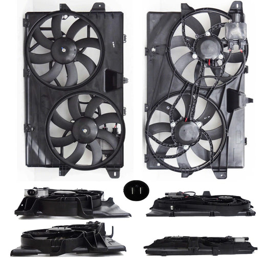 2009-2014 Ford Edge/Lincoln MKX Engine Cooling Fan Assembly W/Towing Pkg From 5-5-09 - FO3115190-Partify-Painted-Replacement-Body-Parts