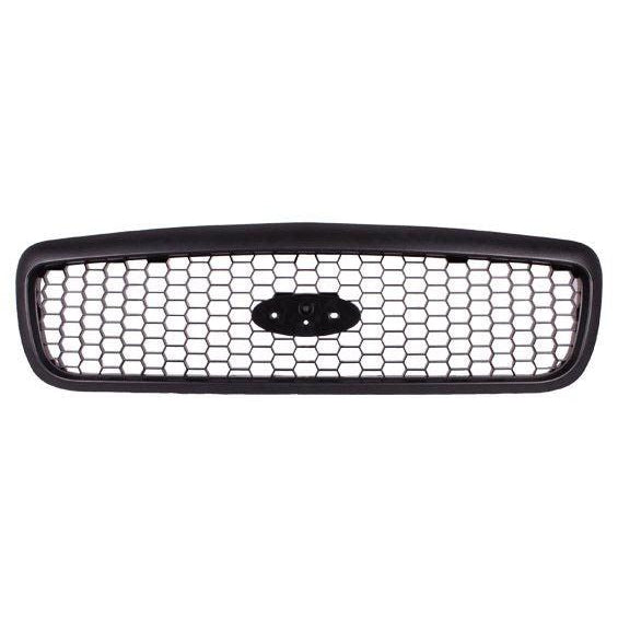 2001-2011 Ford Crown Victoria Grille Black Honeycomb Design Also Fits 2001-2002 Police Package - FO1200388-Partify-Painted-Replacement-Body-Parts