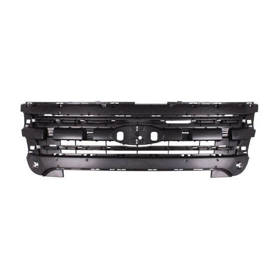 2011-2015 Ford Explorer Grille Mounting Panel Matte Black - FO1223118-Partify-Painted-Replacement-Body-Parts