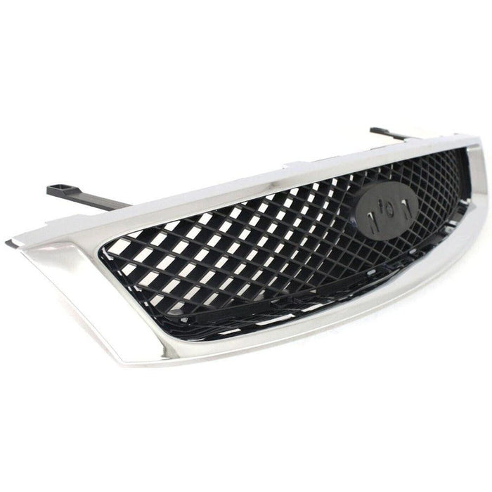 2005-2007 Ford Focus Grille Chrome Black - FO1200430-Partify-Painted-Replacement-Body-Parts