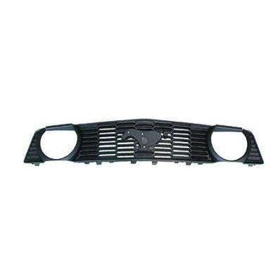 2010-2012 Ford Mustang Gt Grille Matte Dark Gary - FO1200516-Partify-Painted-Replacement-Body-Parts