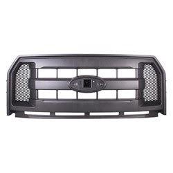 2015-2017 Ford Pickup F150 Grille Black 3 Bar Style With Black Mesh - FO1200583-Partify-Painted-Replacement-Body-Parts
