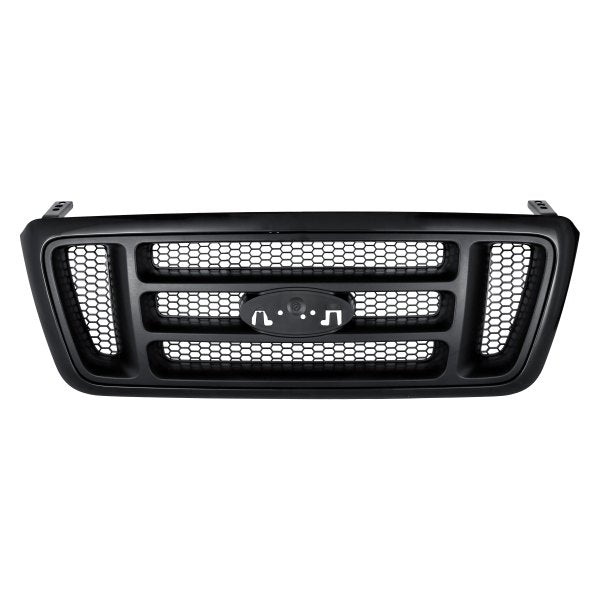 2004-2008 Ford Pickup Ford Lightduty Grille Bar Design With PTM Frame/Dark Gray Textured H Bars Black Honeycomb - FO1200414-Partify-Painted-Replacement-Body-Parts