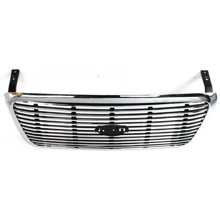 2007-2008 Ford Pickup Ford Lightduty Grille Chrome With Chrome Frame Lariat - FO1200502-Partify-Painted-Replacement-Body-Parts