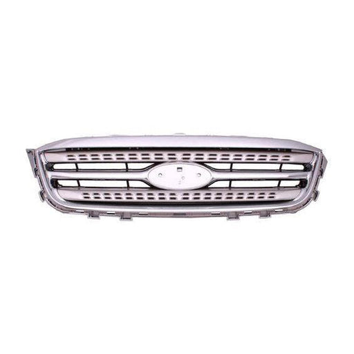 2010-2012 Ford Taurus Sho Grille Painted-Silver With Chrome Moulding - FO1200526-Partify-Painted-Replacement-Body-Parts