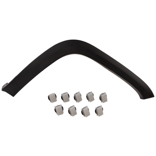 2019-2023 Jeep Cherokee 80th Anniversary/Altitude/Altitude Lux/High Altitude/Latitude/Latitude Lux/Latitude Plus/Limited/North/Overland/Sport/Trailhawk/Trailhawk Elite/Upland/X Front Passenger Side Wheel Arch Molding Front Rearward - CH1291135-Partify-Painted-Replacement-Body-Parts